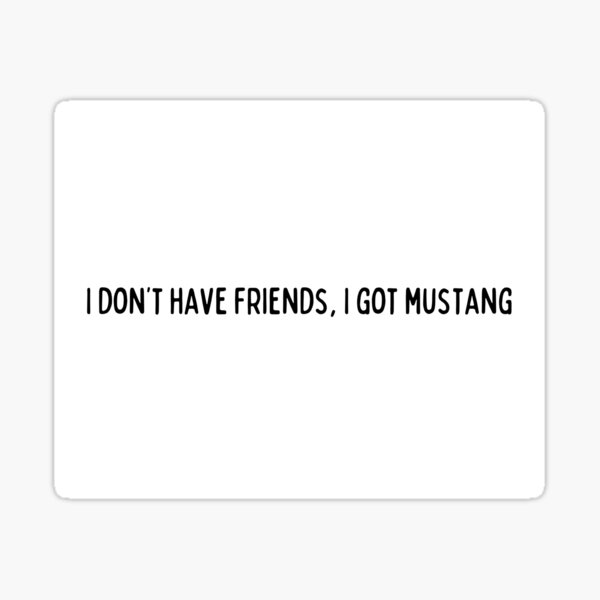 MUSTANG Sticker