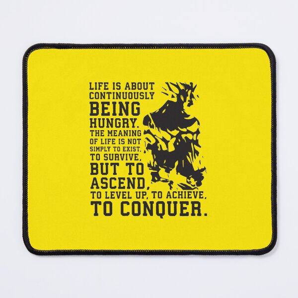 Item preview, Meaning Of Life To Conquer - Anime Gym Motivational designed and sold by gohanflex.