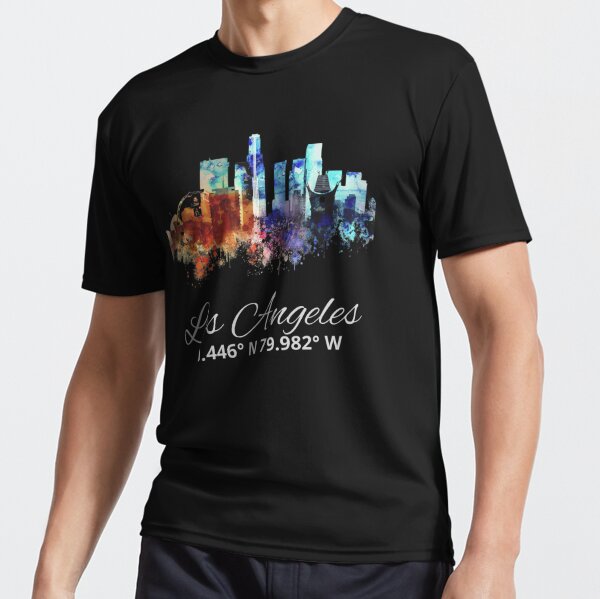 Los Angeles La City Skyline Baseball Vintage Dodger Gameday T-Shirt