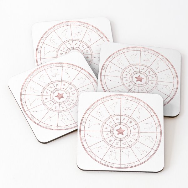 Item preview, Rose Gold Zodiac Wheel designed and sold by MonkeyBizness.