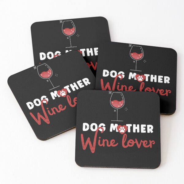 Item preview, Dog Mother Wine Lover Funny Mothers Day Dog Lover designed and sold by Zulfiqqar.