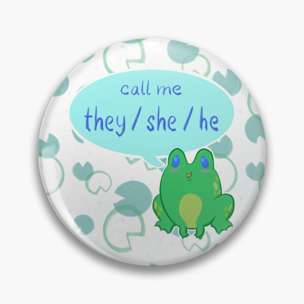 Item preview, Pronoun Froggy - They/She/He designed and sold by Panicdote.