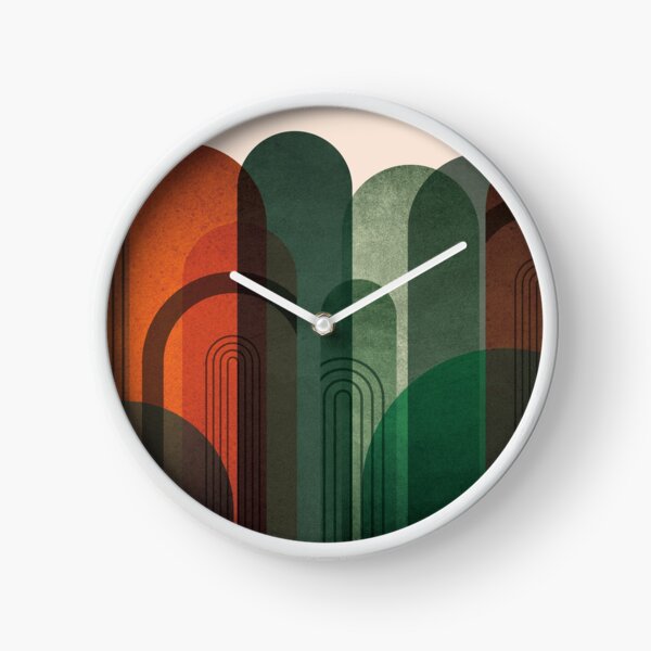 Item preview, Retro Arches in Green and Orange designed and sold by UrbanEpiphany.