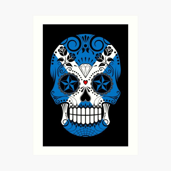 Sugar Skull with Roses and Union Jack Union Jack Classic T-Shirt | Redbubble