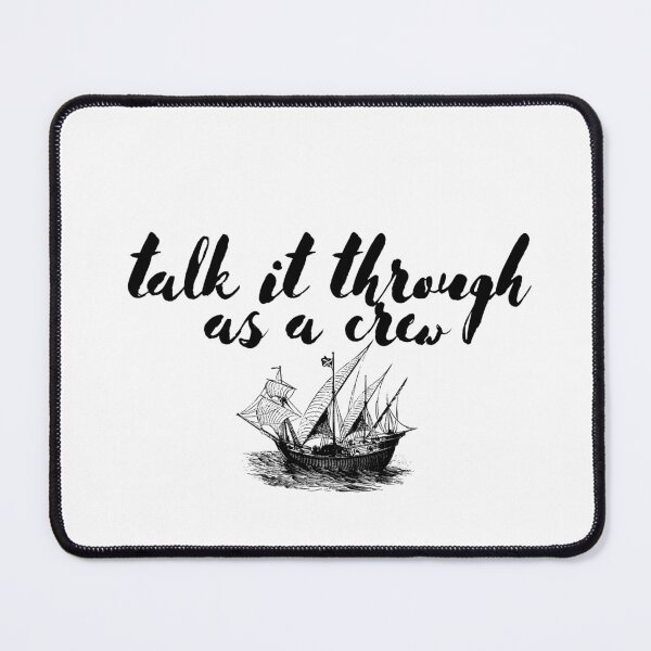 Item preview, talk it through as a crew designed and sold by ouiouiitslucyb1.