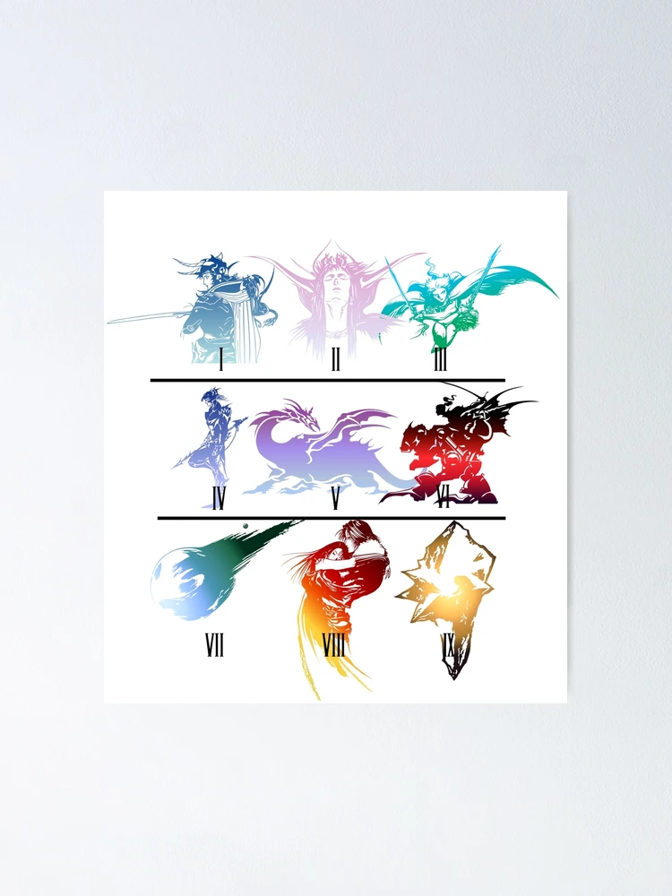 Final Fantasy 1-9 Logo Art