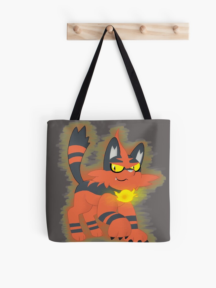 Pokemon 726 Torracat Tote Bag By Thewintercolt Redbubble