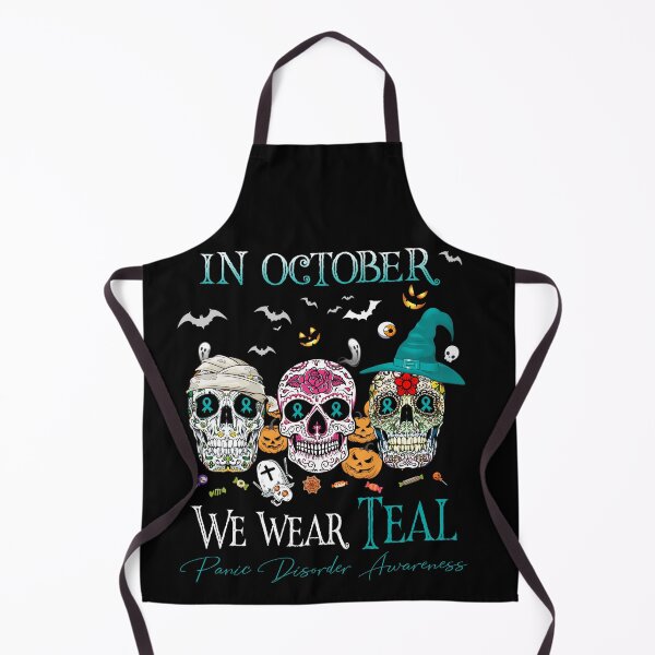 Item preview, In October We Wear Teal Panic Disorder Awareness designed and sold by Sabfit.