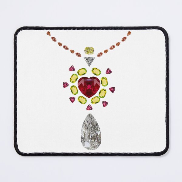 Item preview, Heart Pear Necklace Gemstone Clip Art designed and sold by DigitalGemArt.