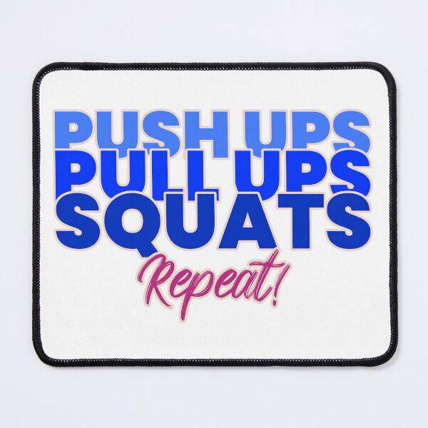 Item preview, Push ups, pull ups, squats, repeat! designed and sold by NappyOwl.