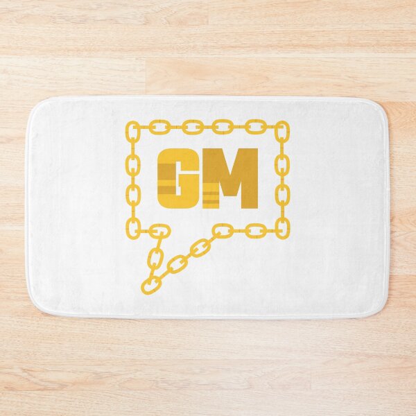 Item preview, Good Morning Blockchain Crypto Social Media Message Box Gold Chain Art Design designed and sold by doseofwin.