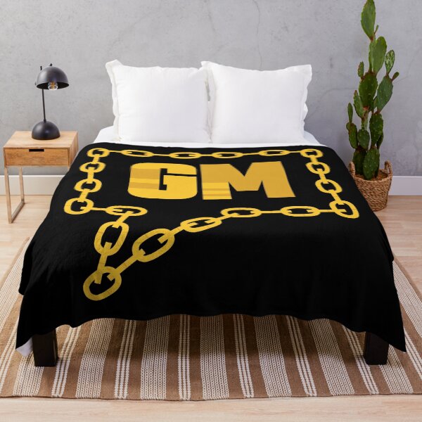 Item preview, Good Morning Blockchain Crypto Social Media Message Box Gold Chain Art Design designed and sold by doseofwin.