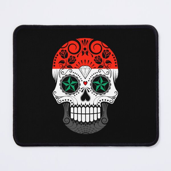 Item preview, Sugar Skull with Roses and Flag of Syria designed and sold by JeffBartels.
