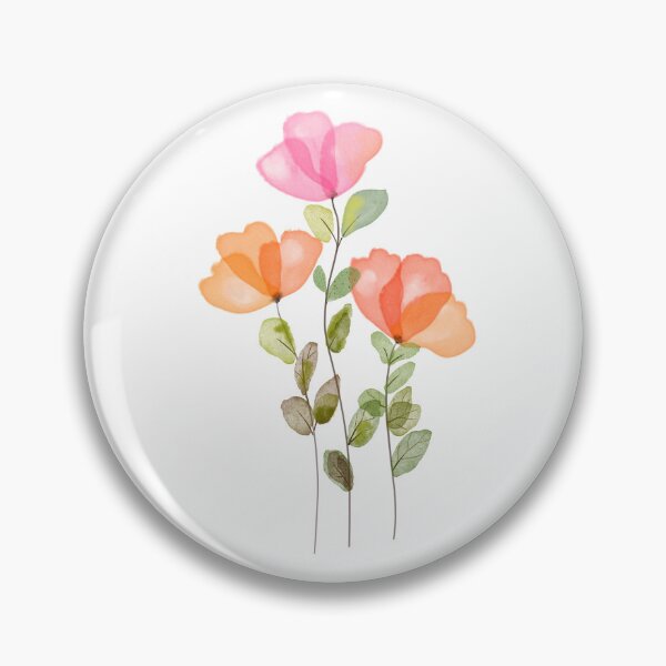 Item preview, loosefloral watercolor designed and sold by Pragatee.
