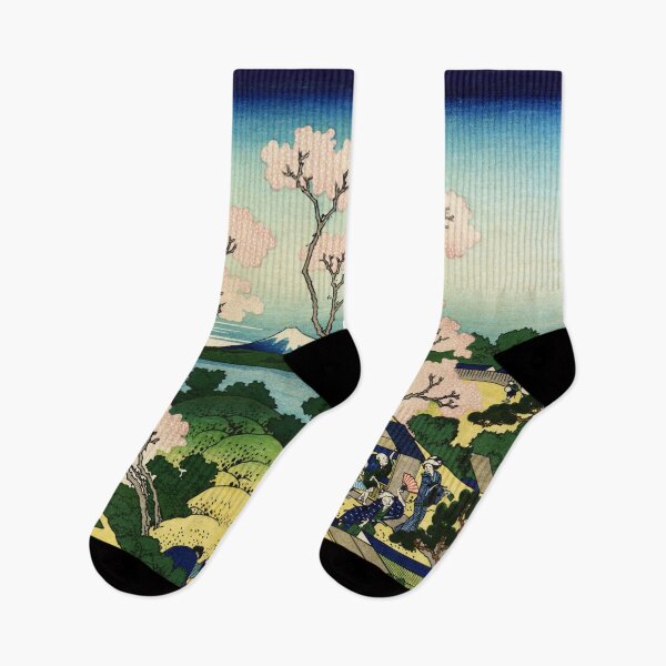 Item preview, Mount Fuji From Gotenyama at Shinagawa on the Tokaido - Hokusai Enhanced Artwork designed and sold by molamode.