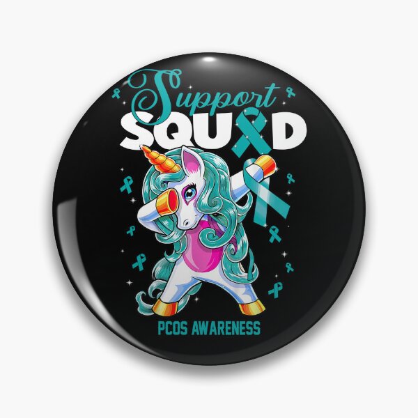Item preview, Cute Unicorn Support Squad PCOS Awareness Men Women Kid designed and sold by tenjun16.