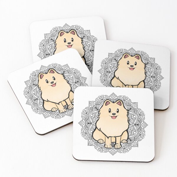 Item preview, Cream Pomeranian Mandala designed and sold by Ahenix.