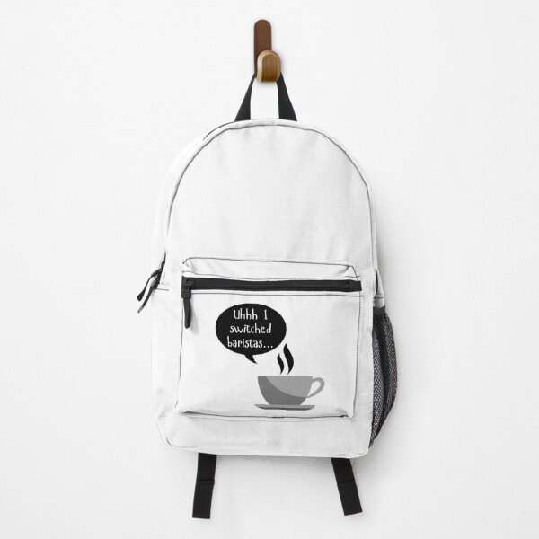 Item preview, Uhhh I Switched Baristas - Coffee Cup and Chat Bubble - Black and White designed and sold by SayWhatYouFeel.