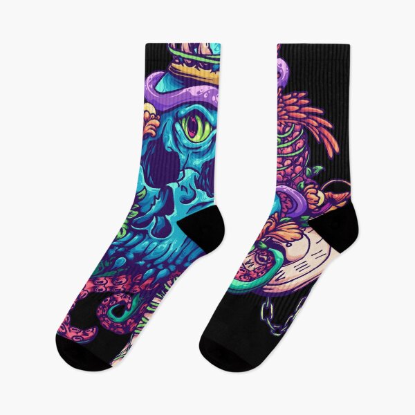 Artikelvorschau, Fantasiedesign der Oktopus- und Schädelmalereiillustration entworfen und verkauft von ONORMAL.