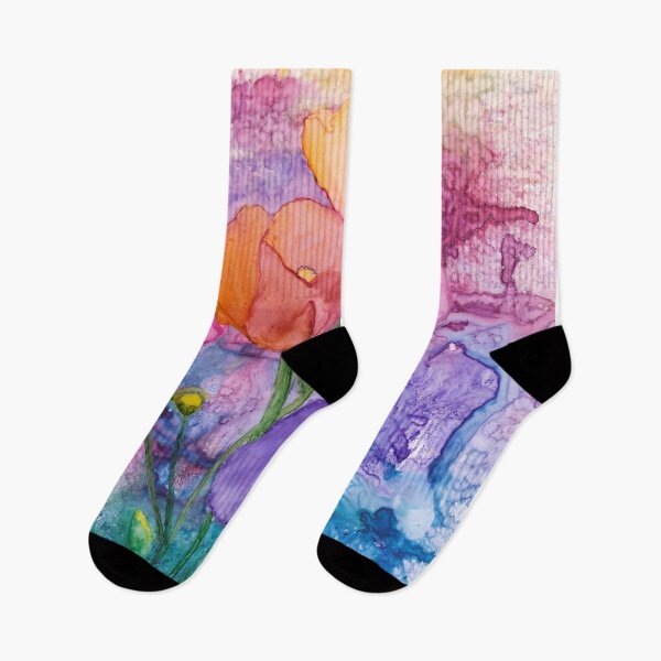 Item preview, Colorful Dancing Poppies Abstract designed and sold by The Elderberry Blossom.