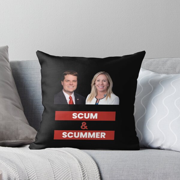 Item preview, marjorie taylor greene and matt gaetz scum and scummer  designed and sold by Giovanni's  Brown Quotes.
