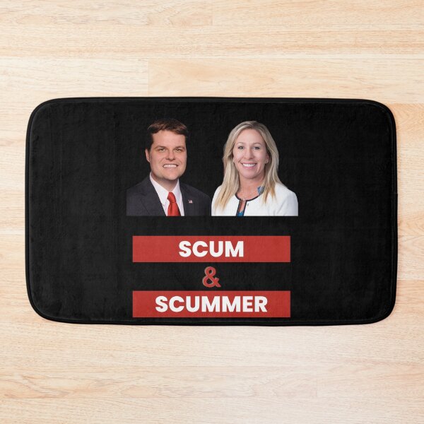 Item preview, marjorie taylor greene and matt gaetz scum and scummer  designed and sold by Giovanni's  Brown Quotes.