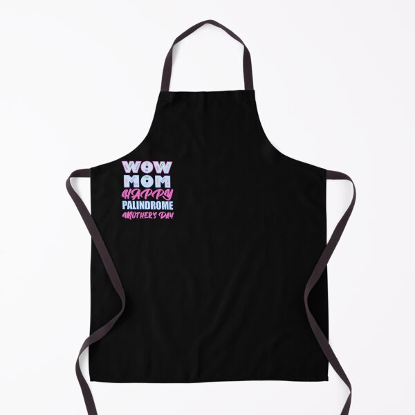 Item preview, Wow Mom Happy Palindrome Mother's Day Pink Blue Text designed and sold by artfulnotebook.