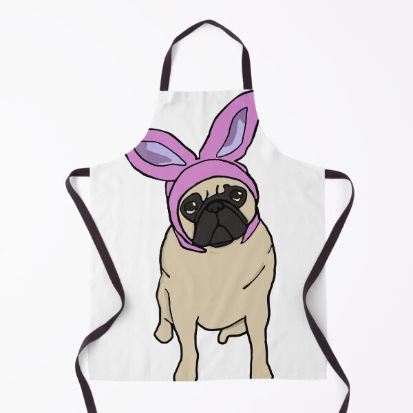 Item preview, Pug Easter Bunny designed and sold by DolphinsDoodle.