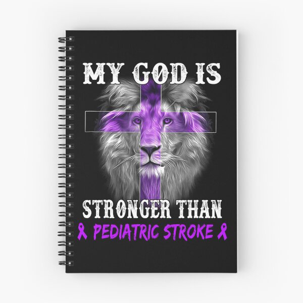 Item preview, Lion My God Is Stronger Than PEDIATRIC STROKE Support PEDIATRIC STROKE Warrior designed and sold by Hatjar.