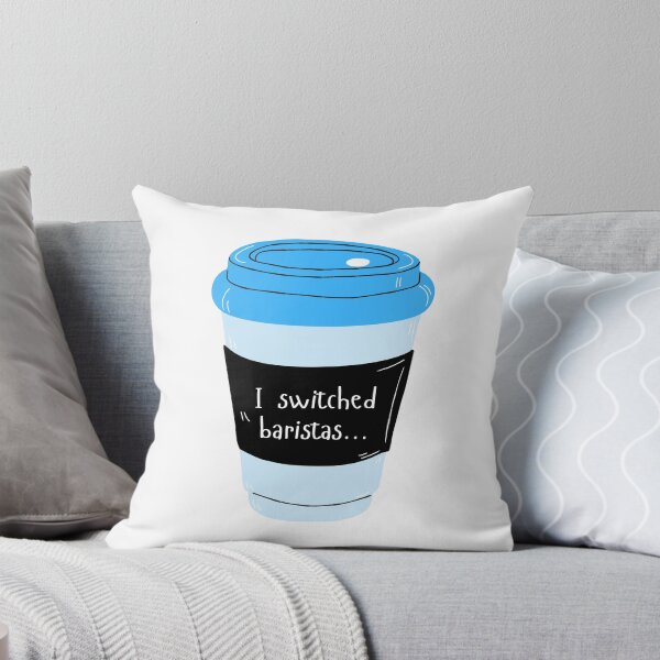 Item preview, I Switched Baristas Blue Coffee Cup - Coffee Mug - Blue and Black designed and sold by SayWhatYouFeel.