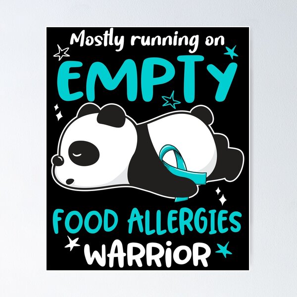 Item preview, Food Allergies Awareness - Mostly Running On Empty Food Allergies Warrior designed and sold by Hilten.