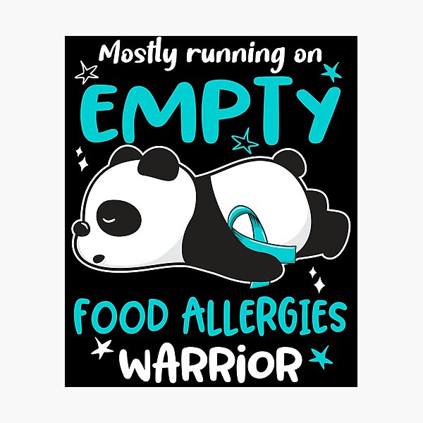 Item preview, Food Allergies Awareness - Mostly Running On Empty Food Allergies Warrior designed and sold by Hilten.