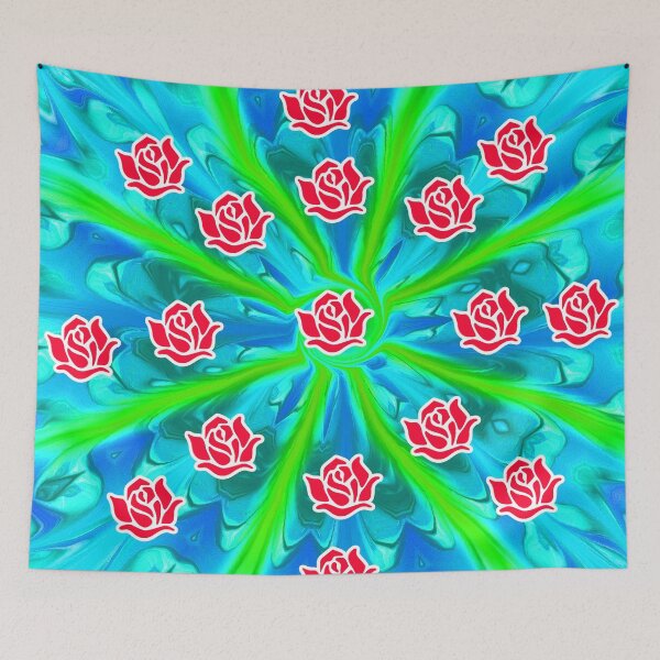 Item preview,  Tie Dye With Red Rose designed and sold by Angelle55.