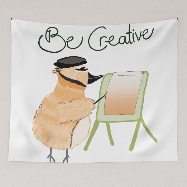 Item preview, BE CREATIVE: Fairytale Bird Painting a Canvas designed and sold by fairytalearrrt.