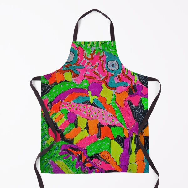 Item preview, Sketchbook 5-5 (Psychedelic Trippy Neon Fluorescent Lowbrow Gouache Art) designed and sold by Discordant Dreams Art.