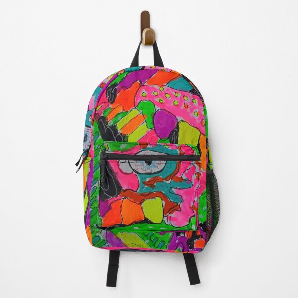 Item preview, Sketchbook 5-5 (Psychedelic Trippy Neon Fluorescent Lowbrow Gouache Art) designed and sold by Discordant Dreams Art.