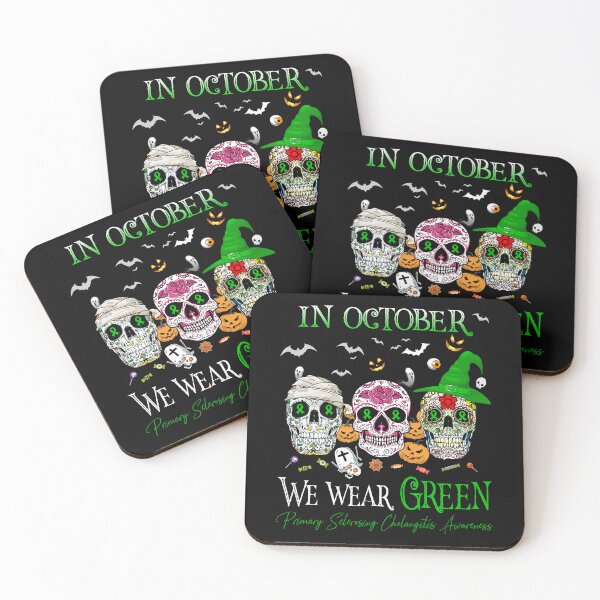 Item preview, In October We Wear Green Primary Sclerosing Cholangitis Awareness designed and sold by Sabfit.