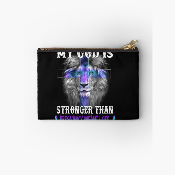 Artikelvorschau, Lion My God Is Stronger Than Schwangerschaft Infant Loss Support Pregnancy Infant Loss Warrior entworfen und verkauft von Hatjar.