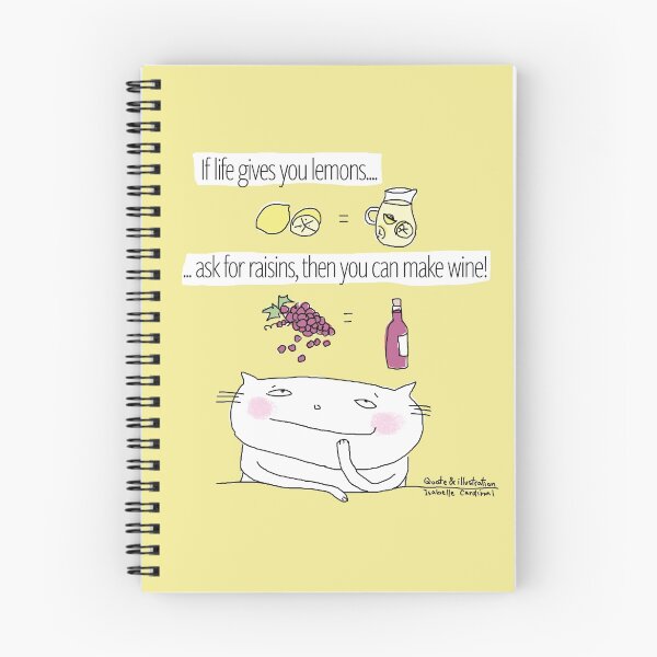 Item preview, If life gives you lemons... ask for raisins! / Cat doodles designed and sold by eyecreate.