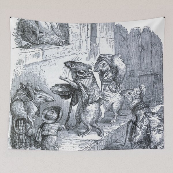 Item preview, Vintage "Poor Mouse Family" Print from Public and private life of animals (1877) designed and sold by Douglas E. Welch Design and Photography.