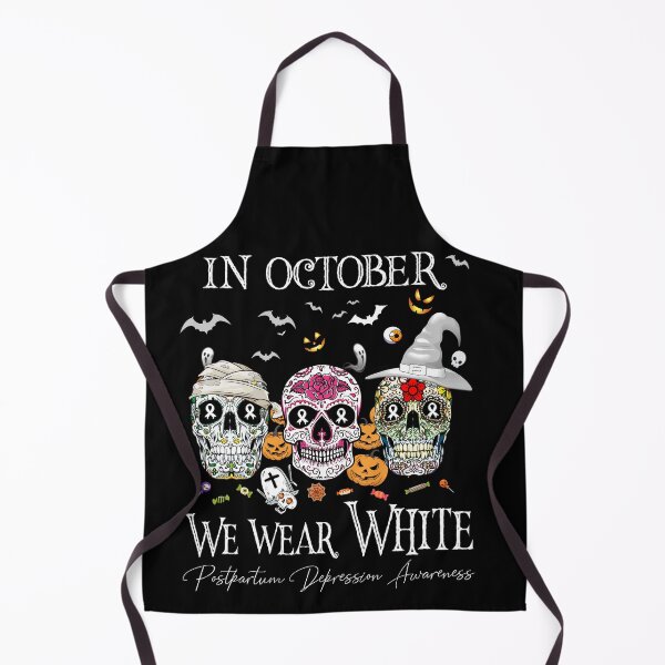 Item preview, In October We Wear White Postpartum Depression Awareness designed and sold by Sabfit.