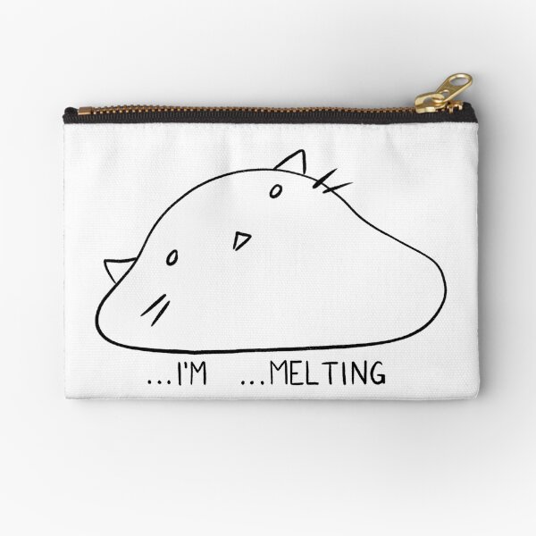 Melting Cat Zipper Pouch