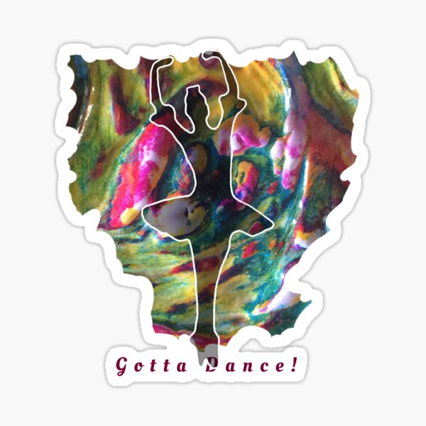 JUST DANCE COLOURFUL BALLERINA Sticker