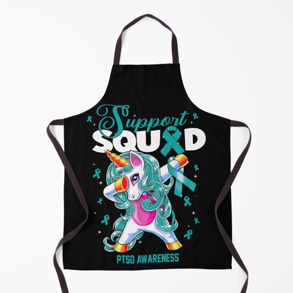 Item preview, Cute Unicorn Support Squad PTSD Awareness Men Women Kid designed and sold by tenjun16.