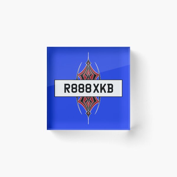 Item preview, Car registration plate, with car hex colour code background and custom stripes. designed and sold by Elizabeth-Banks.