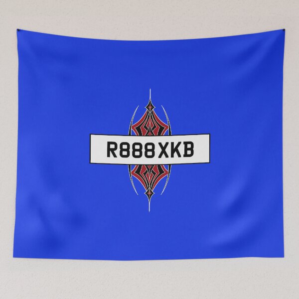 Item preview, Car registration plate, with car hex colour code background and custom stripes. designed and sold by Elizabeth-Banks.