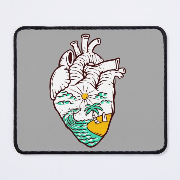 Item preview, beach with heart designed and sold by ViejoWill.