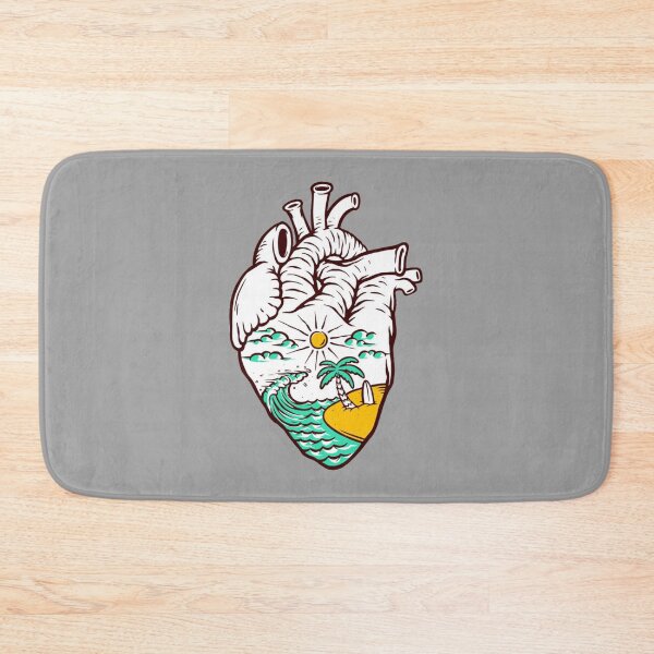 Item preview, beach with heart designed and sold by ViejoWill.