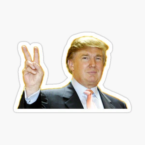Item preview, Peace Is Yuge designed and sold by StickersOfTrump.