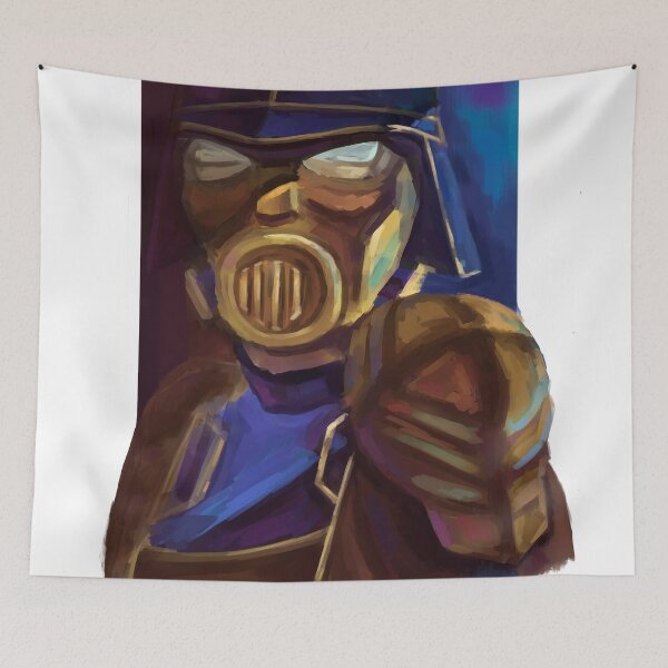 Item preview, Digital steampunk sticker painting "The Peacekeeper" designed and sold by TTG12345.